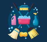 washing bucket broom mop sponge brush spring cleaning tools